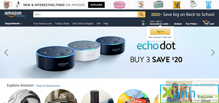 Mua hàng trên Amazon Mỹ