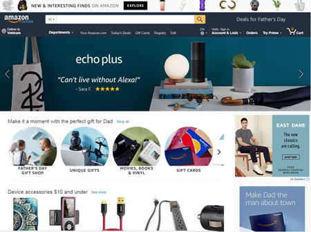 cách thức mua hàng qua Amazon