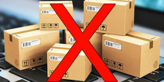 các mặt hàng không được gửi đi mỹ