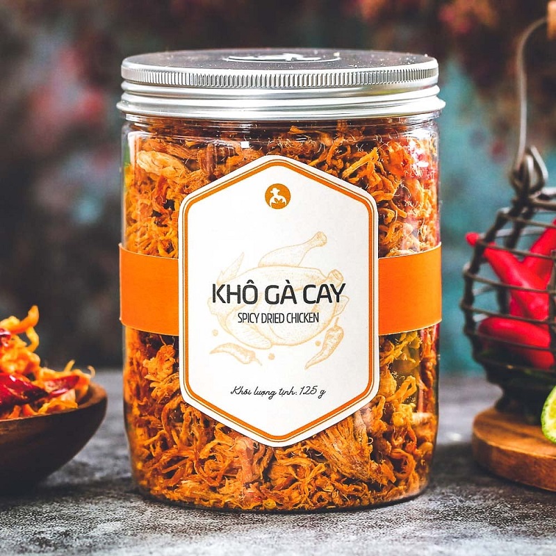 gửi khô gà lá chanh đi Mỹ