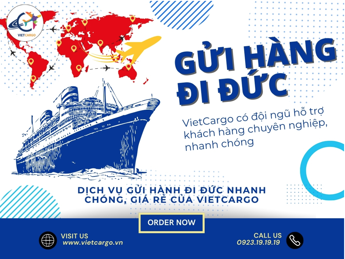 Dịch vụ gửi hàng đi Đức đơn giản với VietCargo Dịch vụ gửi hàng đi Đức đơn giản với VietCargo