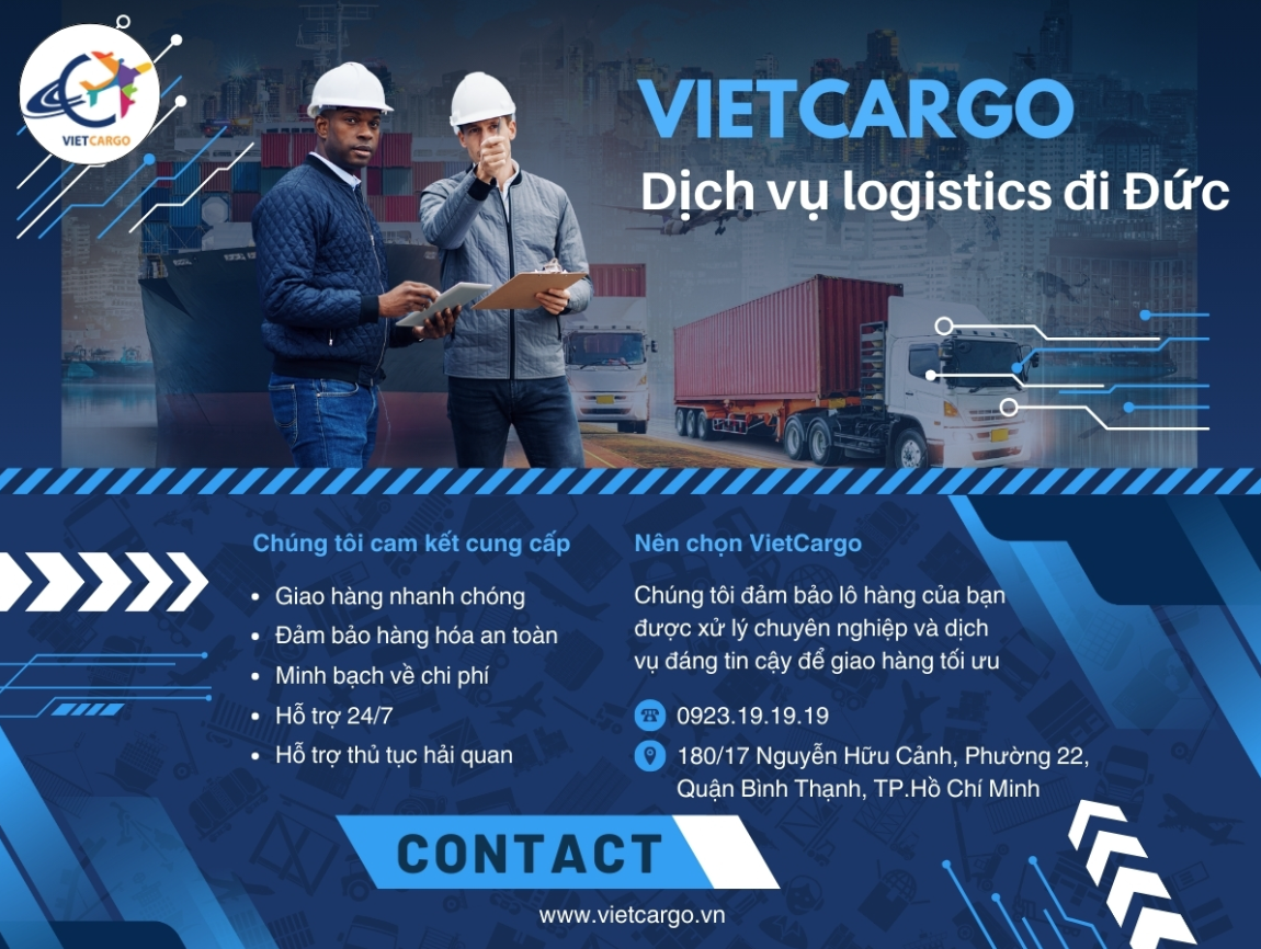 Dịch vụ logistics đi Đức của VietCargo Dịch vụ logistics đi Đức của VietCargo