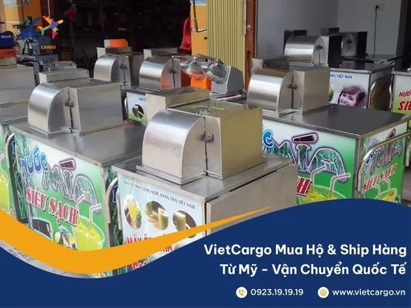 Gửi máy ép mía đi Mỹ